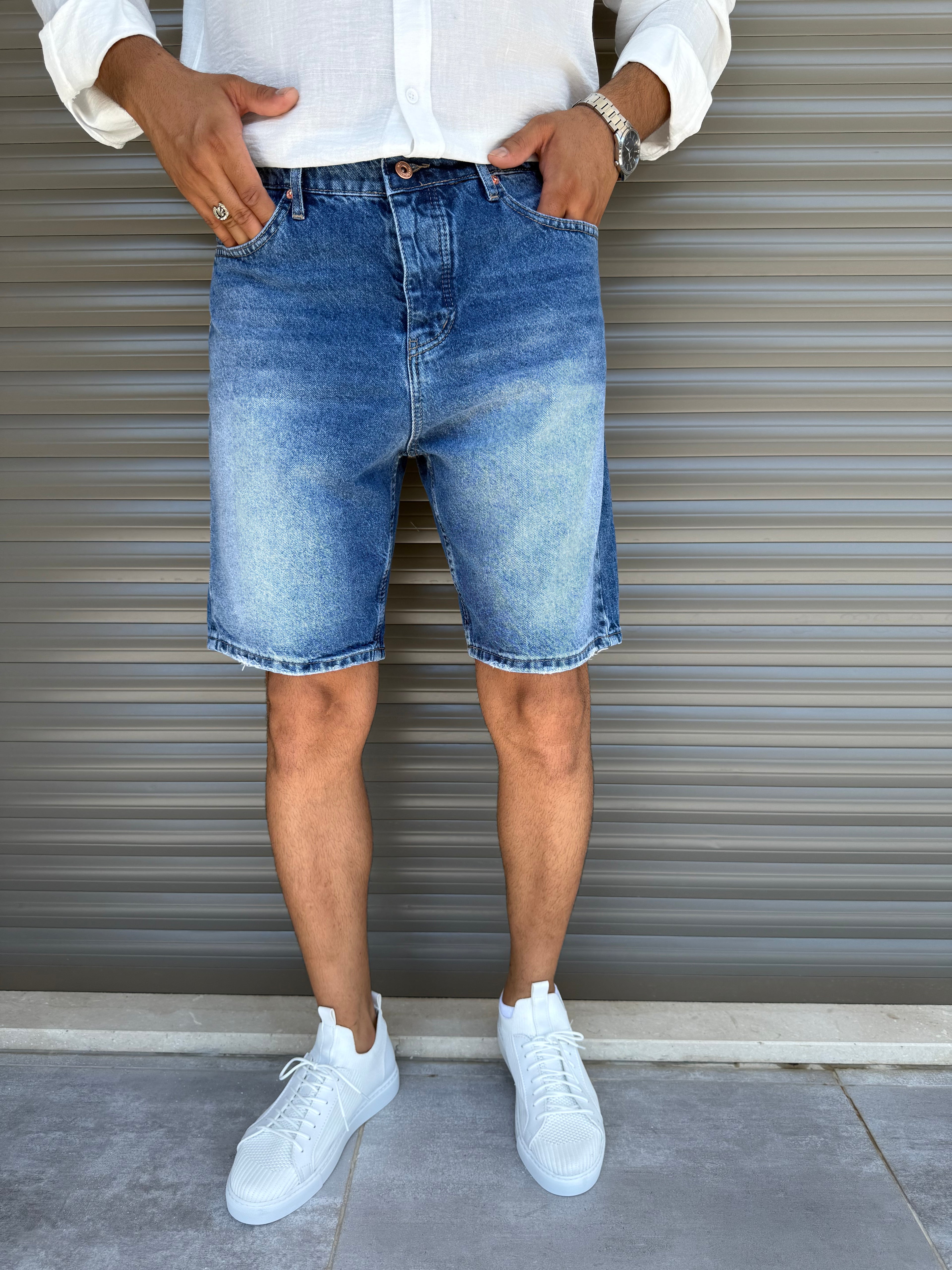 Erkek Baggy Jean Şort