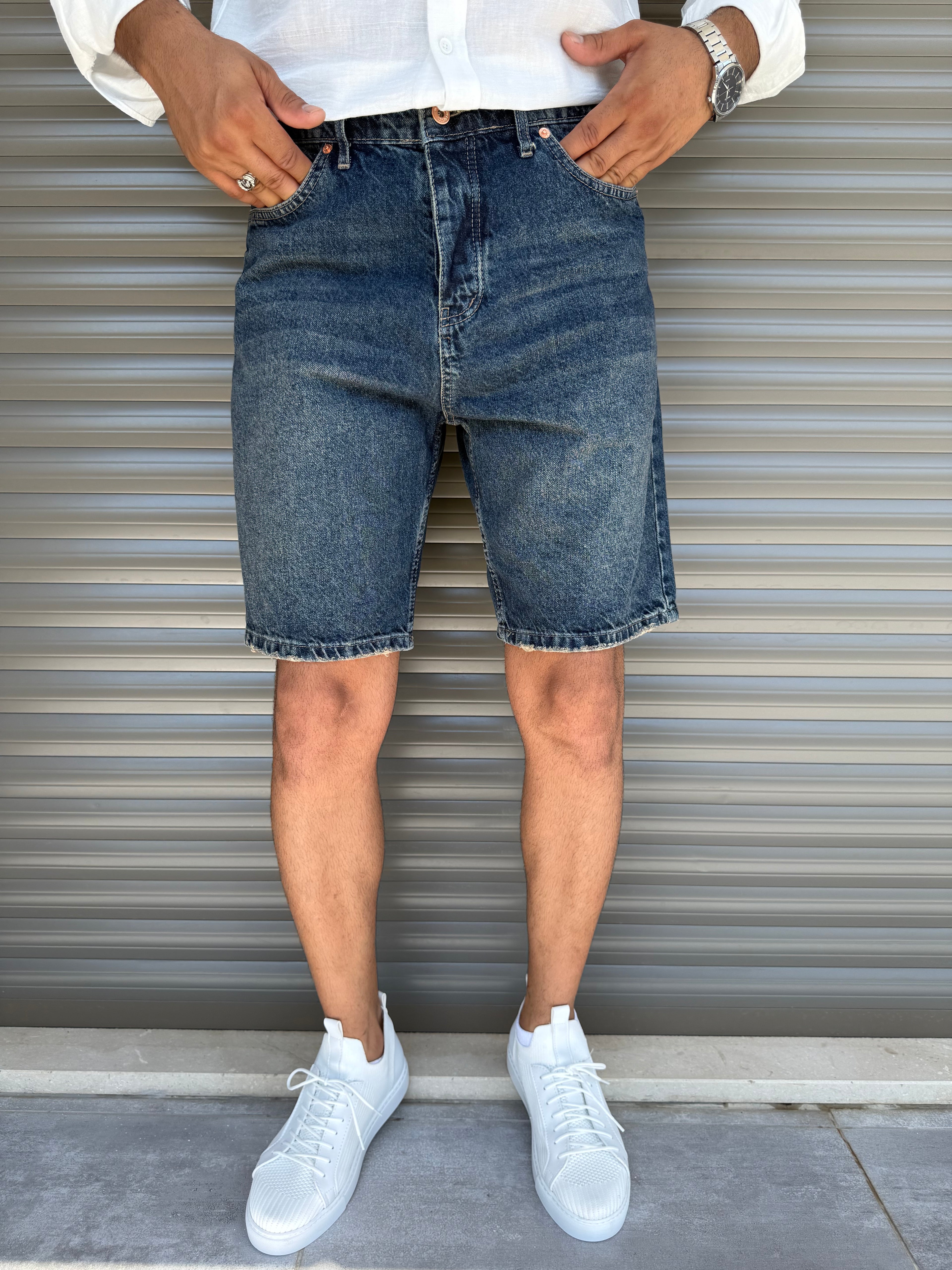 Erkek Baggy Jean Şort