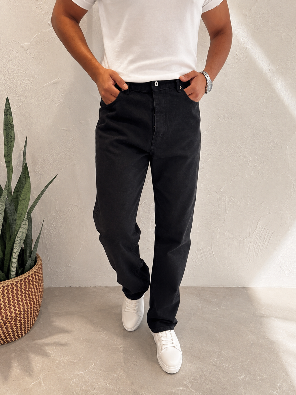 Siyah Regular Jean