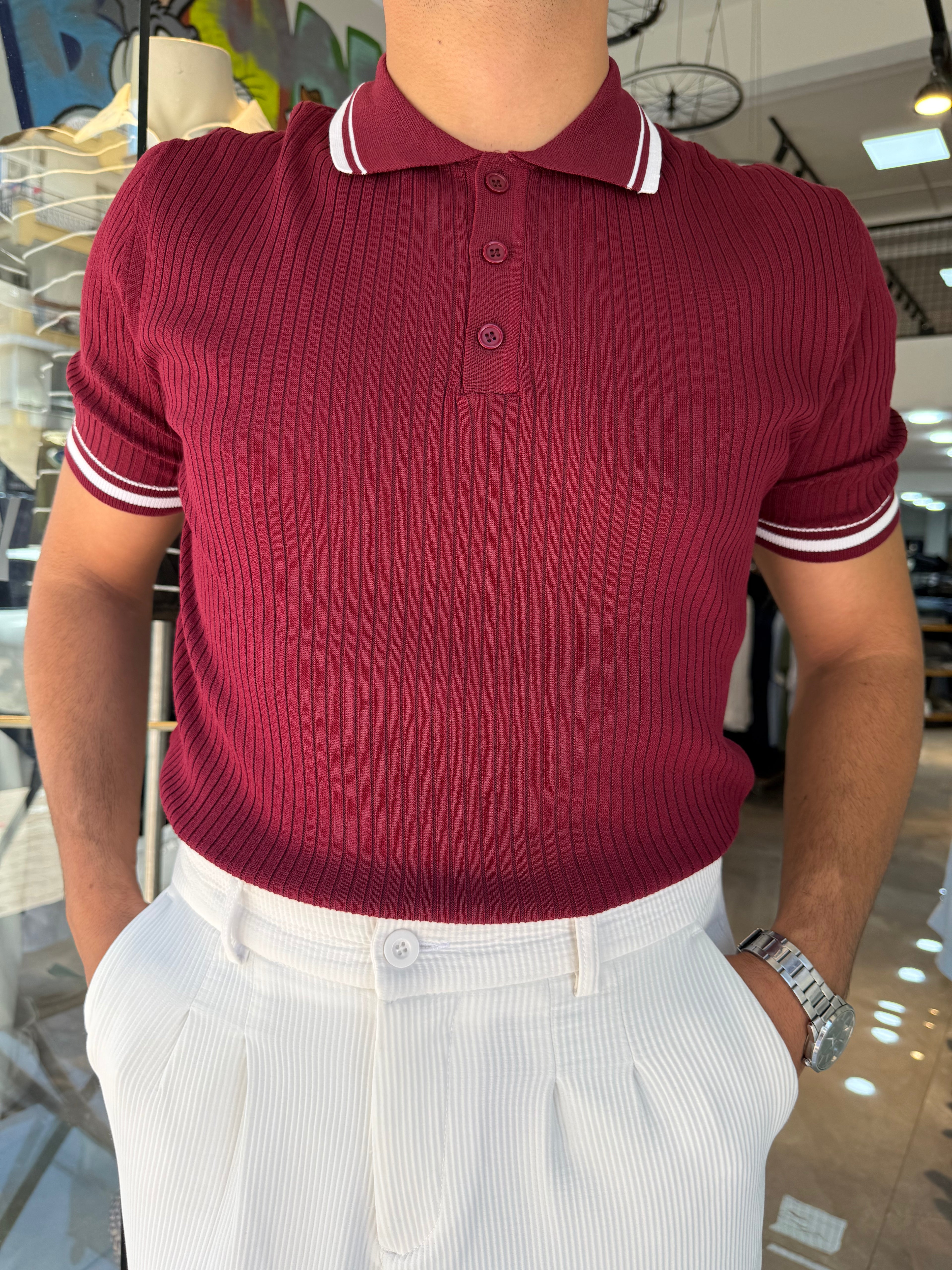 Bordo Polo Yaka