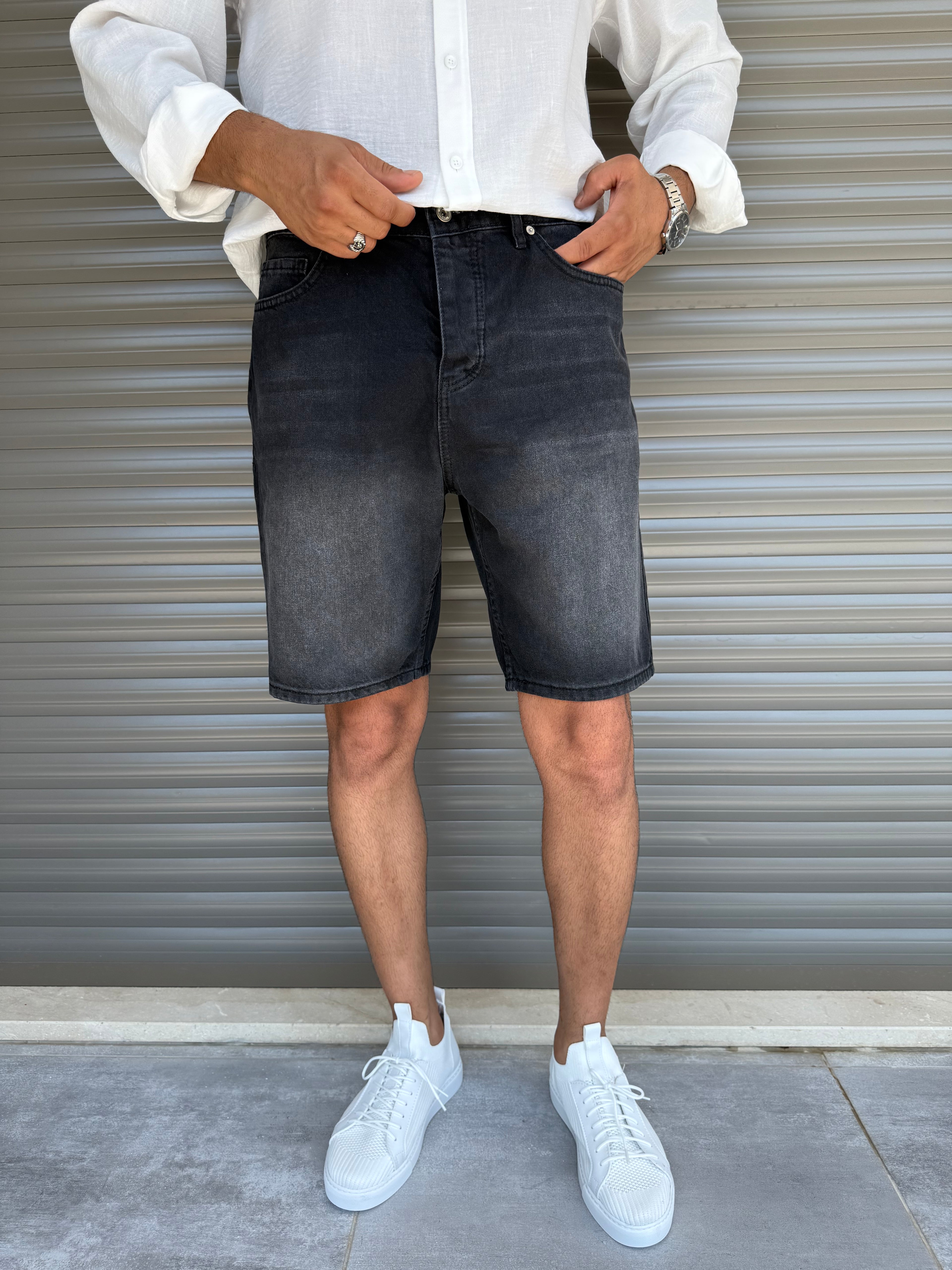 Erkek Baggy Jean Şort