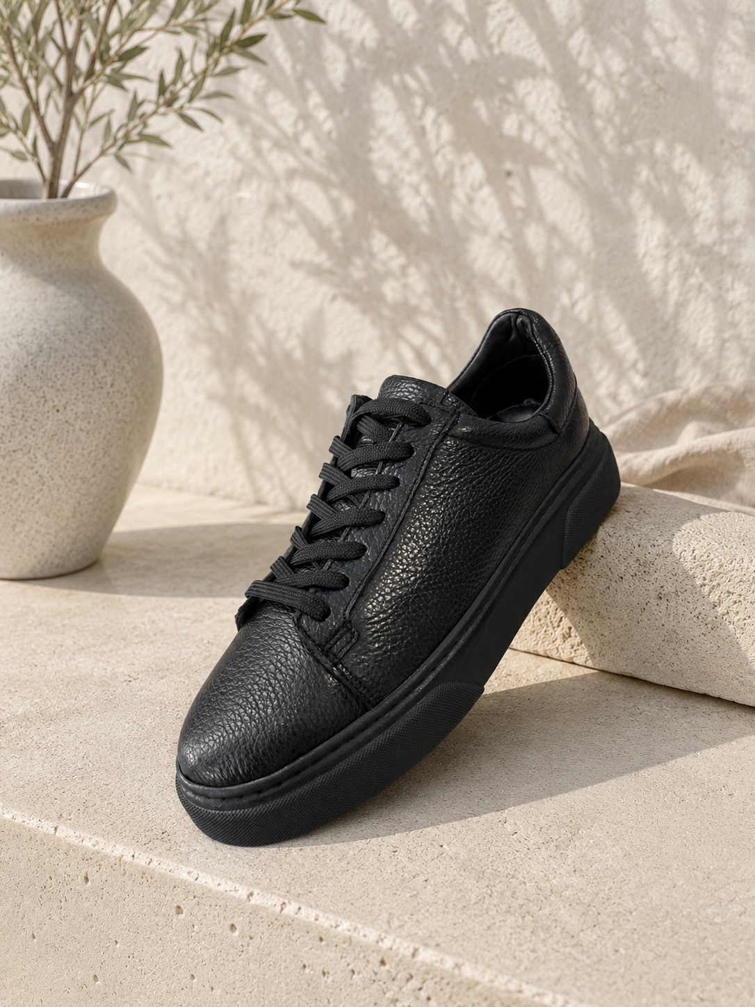 🖤 Premium Siyah Deri Sneaker